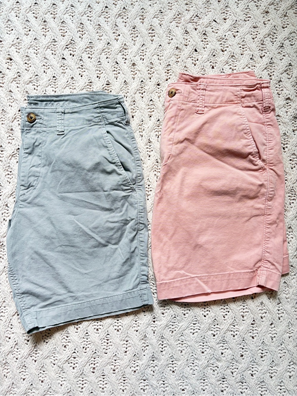 Set of 2 Men’s American Eagle Flex Chino Shorts - Cotton Shorts Size 32
